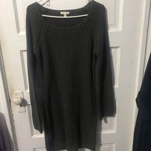 Sweater dress with open back. Size L